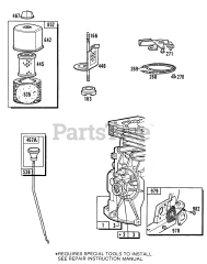 Briggs & Stratton 131232-0401-01 - Briggs & Stratton Horizontal Engine