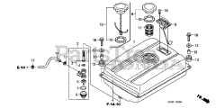Honda EP2500CX 1 ACH (EAHC) - Honda Generator, Made in China (SN: EAHC-1000001 - EAHC-9999999) FUEL TANK