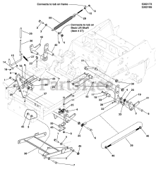 Ferris IS 700Z (5901225) - Ferris IS700Z Series 61" Zero-Turn Mower, 24hp Kawasaki, Side-Discharge Deck Lift Group - S/N: 2017954955 &amp; Below