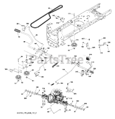 Poulan Pro PP 19H46 (960420190-00) - Poulan Pro Lawn Tractor (2015-08)