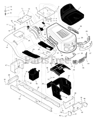 Briggs & Stratton 425014x92B - Briggs & Stratton 42" Lawn Tractor (2005)