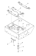 Dixon Kodiak 60 (968999581) - Dixon 60" Kodiak Zero-Turn Mower, 26hp Briggs & Stratton (2007) ENGINE PLATE