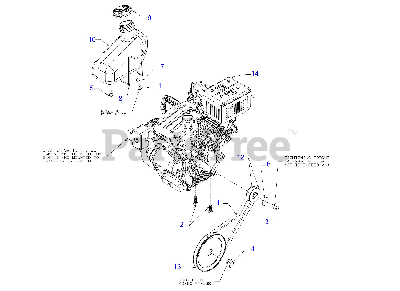TroyBilt 208 E (31AS2T7G711) TroyBilt Squall 21" Snow Thrower (2017