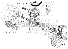 Toro 16297 - Toro Walk-Behind Mower (SN: 000000001 - 000999999) (1980) Gear Case Assembly Model 16297