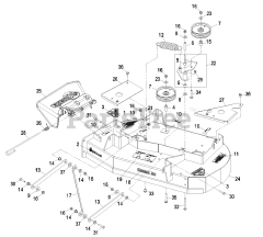 Exmark PHZ19KA343 - Exmark 34" Phazer Zero-Turn Mower, 19hp Kawasaki (SN: 720000 - 789999) (2008)