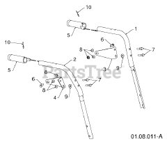 Husqvarna ST 261 E (961910030-02) - Husqvarna 24" Snow Blower (2011-05) HANDLE 4