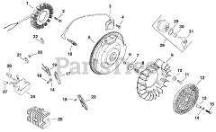 Kohler CH18-62510 - Kohler Command PRO Twin Engine, Made for Moridge Mfg., 18hp, 13.4kW Ignition/Electrical 5-24-6 (TP-2439-C) Rev 9/28/2006