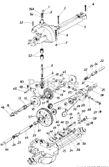 ServiStar 137-643-105 - ServiStar Lawn Tractor (1987) (American Hardware) Single Speed Transaxle Right Hand