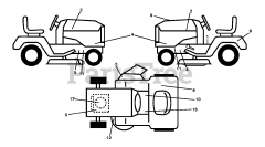 Husqvarna CT 126 (960410085-01) - Husqvarna 30" Lawn Tractor (2010-01) DECALS
