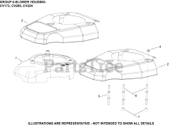 Kohler CV224-3003 - Kohler Command PRO Engine, Basic Version, 11.0 ft-lbs, 224cc 06 Blower Housing
