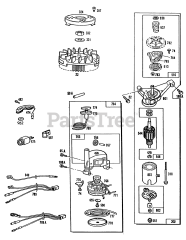 Briggs & Stratton 110702-3167-01 - Briggs & Stratton Vertical Engine ElectricStarter,Rewind,Wires