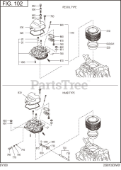 Subaru Robin DY300D12380 (DY30) - Subaru Robin Engine, Diesel 102 Crankcase