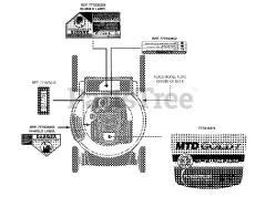 MTD 11A-B2J1704 - MTD Gold Walk-Behind Mower (2012) Label Map 11A-B2J1704