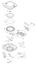 Briggs & Stratton 386447-0090-G1 - Briggs & Stratton Horizontal Engine Air Cleaner Group