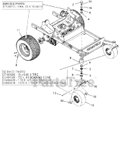 Gravely 992271 (Pro-Turn 252) - Gravely Pro-Turn 52" Zero-Turn Mower, Kohler EFI (SN: 051000 - 059999)