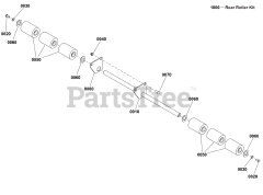 Ferris 84010867 - Ferris Rear Roller Kit for 72" iCD+ Mower Deck