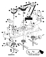 Murray 46562x8A - Murray 46" Lawn Tractor (1997) Blade Drive Assembly
