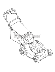Craftsman 247.371080 (12A-948J099) - Craftsman Walk-Behind Mower (2010) (Sears)