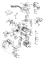 Toro 16576 - Toro Walk-Behind Mower (SN: 000000001 - 000999999) (1990) Engine Tecumseh Model No. Tvs100-44021b