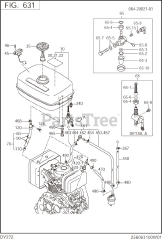 Subaru Robin DY272DS4020 (DY27-2) - Subaru Robin Engine, Diesel 631 Fuel &amp; Lubricant