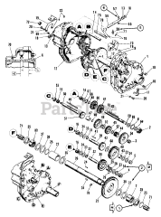 AGCO 714 S (1690396) - AGCO Garden Tractor, 14hp Kohler Transmission Group