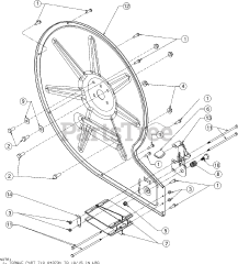 Troy-Bilt 23AACAAX711 - Troy-Bilt FLEX Leaf Blower Attachment (2016) Impeller Backing Plate