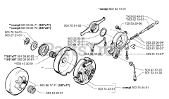 Husqvarna 365 SPECIAL - Husqvarna Chainsaw (1999-11) Oil Pump/Clutch