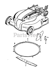 Simplicity 990019 - Simplicity 20" Mower Deck Mower Group - Leaf Mulcher (3554I02)