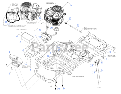 Cub Cadet ZT1-50 KW FAB (17RIEACZ010) - Cub Cadet Ultima 50" Zero-Turn Mower, Fab Deck, Kawasaki (2019) Engine Accessories