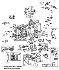 Toro 56150 (8-32) - Toro Professional Rear-Engine Riding Mower (SN: 007000001 - 007999999) (1987) Engine Briggs  Stratton Model No. 253707-0195-01 11 H.p. Rear Engine Rider Electric Model 56170