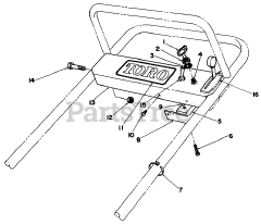 Toro 55-7800 - Toro Replacement Engine, Kawasaki Handle Assembly