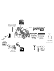 Murray 13AM77LS058 - Murray Lawn Tractor (2012) Label Map 13AM77LS058