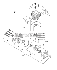 Echo PPF-280 - Echo Pole Saw (SN: E20714001001 - E20714999999) Engine