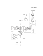 Kawasaki FJ180V-CS05 - Kawasaki Engine PISTON/CRANKSHAFT