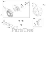 Briggs & Stratton 25T237-0142-H5 - Briggs & Stratton Horizontal Engine Blower Housing Group