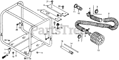 Honda WD20 X C (GX110) - Honda Water Pump, Made in Japan (SN: GX110-1000001 - GX110-9999999) WD20/30XFRAME BED + TOOLS