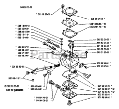 Husqvarna 18 RL - Husqvarna String Trimmer (1988-05) Carburetor Parts