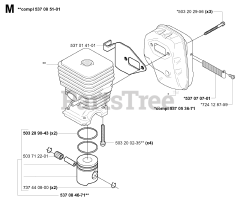 Husqvarna 326 RX - Husqvarna String Trimmer (SN: 20010900001 - 20020500000) CYLINDER PISTON