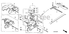 Honda GX340 K1 QXC9/A (GC05) - Honda Engine, Made in Japan (SN: GC05-3600001 - GC05-9999999) CONTROL (1)