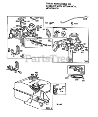 Briggs & Stratton 82252-0160-01 - Briggs & Stratton Horizontal Engine Carburetor Assy,Fuel Tank