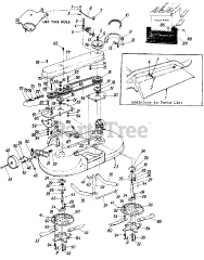 MTD 19931S - MTD Mower Deck Assembly Only (1985)