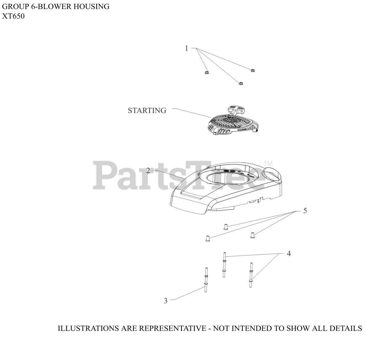 Kohler XT6502027 Kohler XT Series Engine, Made for Lawn Boy, 6.5 ft