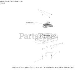Kohler XT650-3032 - Kohler XT Series Engine, Made for Husqvarna, 6.5 ft-lbs, 149cc 06 Blower Housing