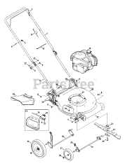 Craftsman 247.370100 (11A-B03R799) - Craftsman Walk-Behind Mower (2012)