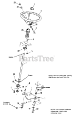 AGCO 1312 G (1691658) - AGCO Rear-Engine Riding Mower, 12hp Steering Group