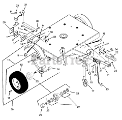 Gravely 993029 (Pro-Chip 625LR) - Gravely Pro-Chip Chipper (SN: 000101 - 000500)