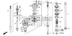 Honda BF175 AK1 XA (BAJJ) - Honda Marine Engine, Made in Japan (SN: BAJJ-1300001 - BAJJ-9999999) WATER PUMP + VERTICAL SHAFT