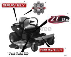 Gravely 915160 (ZT XL 42) - Gravely 42