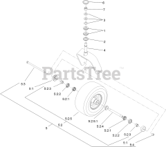 Toro 74925 TE (6000) - Toro 152cm Z Master Zero-Turn Mower, Side-Discharge Deck (SN: 313000001 - 313999999) (2013) CASTER WHEEL AND FORK ASSEMBLY
