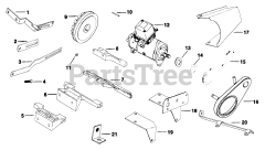 Kohler K301-47238 - Kohler K-Series Engine, Made for Jacobsen, 12hp, 9kW Electric Start, Starter Generator 11-10-303 (TP-2097)